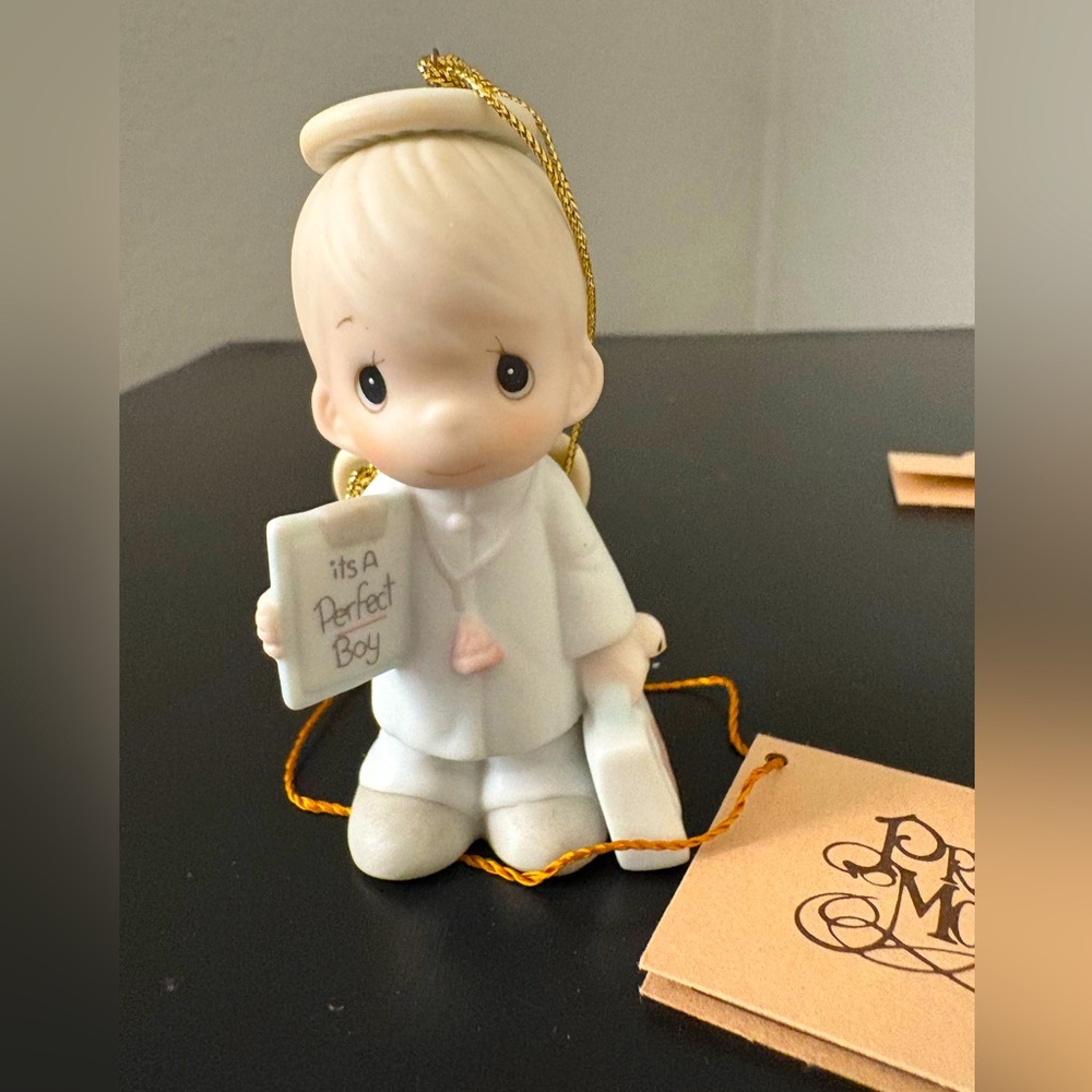 Precious Moments Collections, “It’s A Perfect Boy”, Christmas Holiday Or…